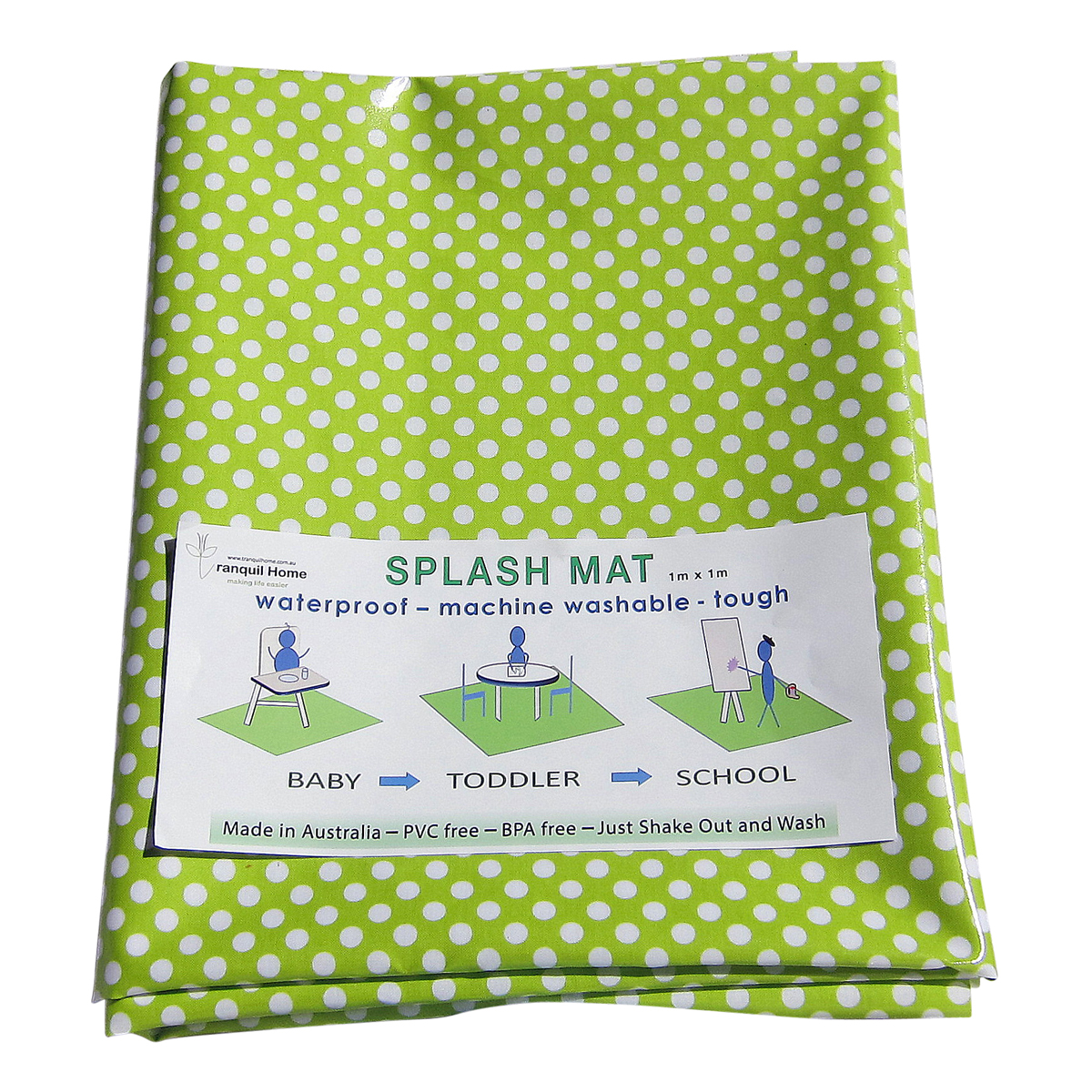 Splash Mat Polka Dots Laminated Cotton Shop