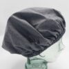 black-grey-waterproof-showercap-laminatedcotton-reusable Shower Cap Black Unisex