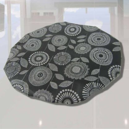 black shadow flower shower cap