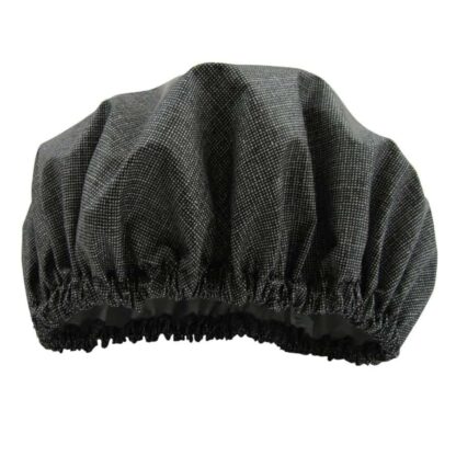 black ink shower cap