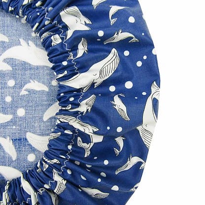 Shower Cap Whales laminated cotton - Image 4