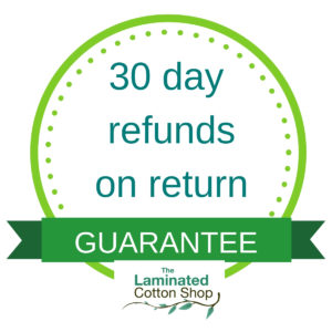 refund guarantee laminated cotton shop