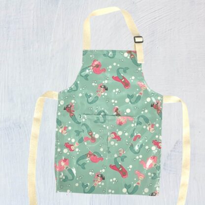 mermaid waterproof apron for kids