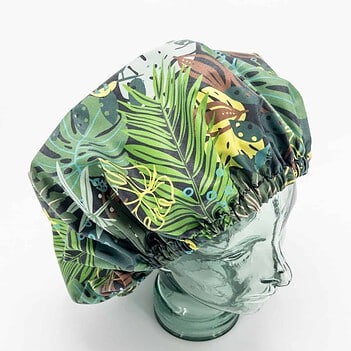 Shower Cap Whales Orcas laminated cotton