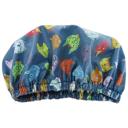 blue kids shower cap