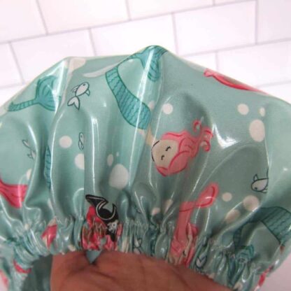 mermaid girls shower cap