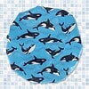 Kids shower cap whales orcas