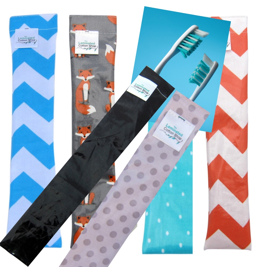 Toothbrush Keeper Bags Laminated Cotton Shop
