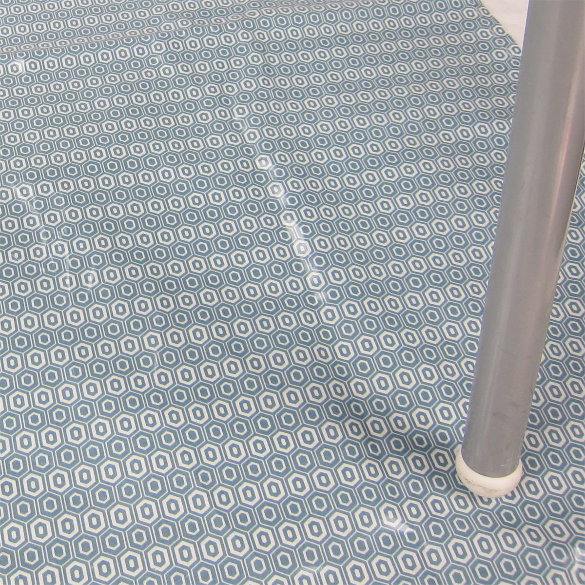 Blue Honeycomb Splash Mat Laminated Cotton Shop