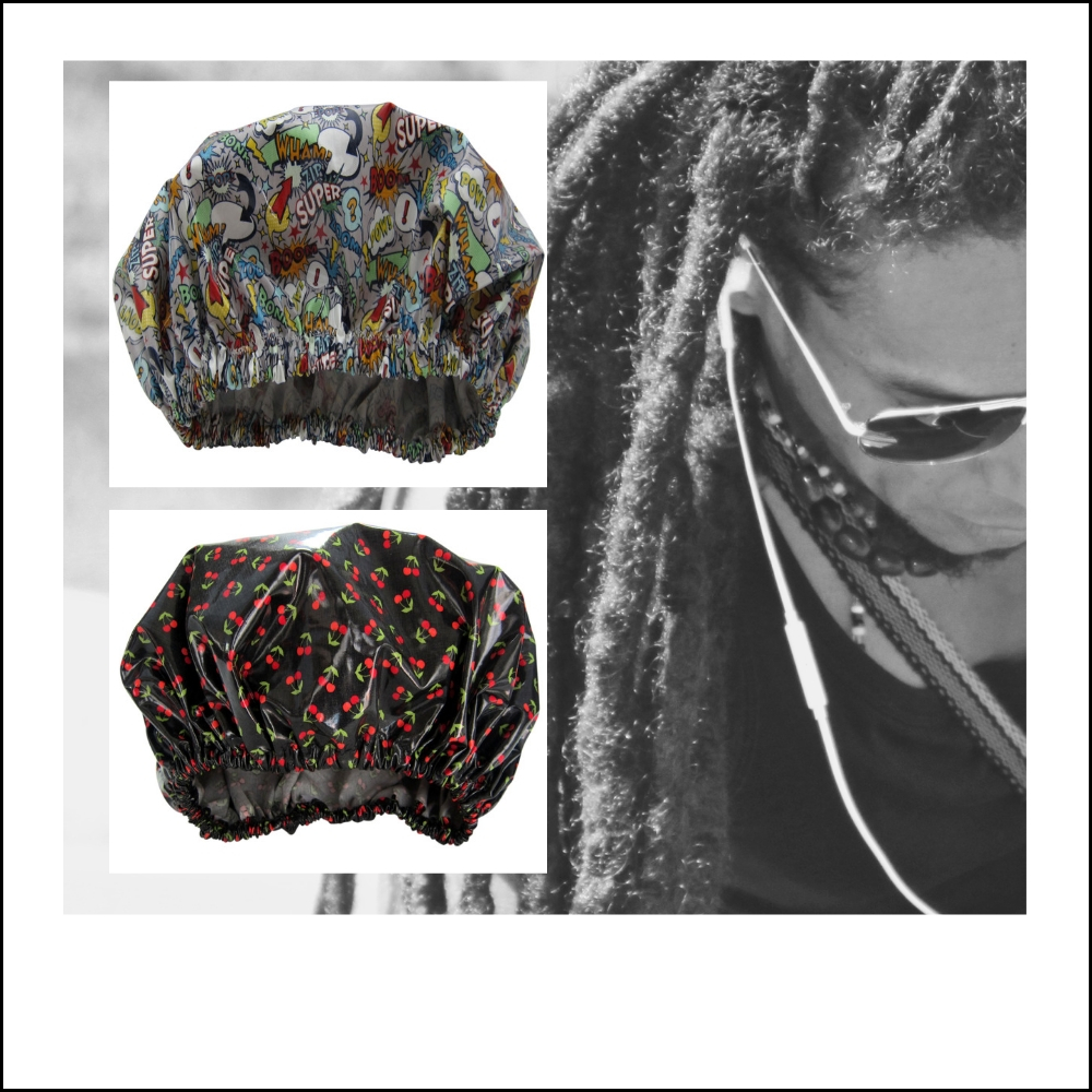 Dreadlock Shower Cap Laminated Cotton Shop