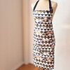 Apron for women organic cotton geo print