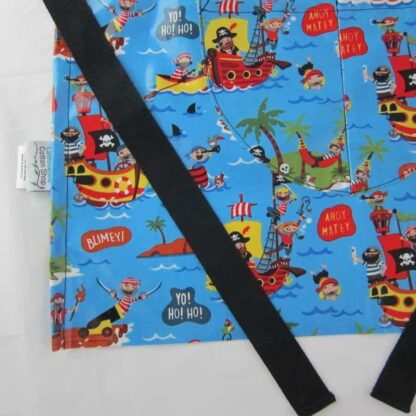 kids apron blue pirates