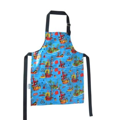 boys apron blue pirates waterproof