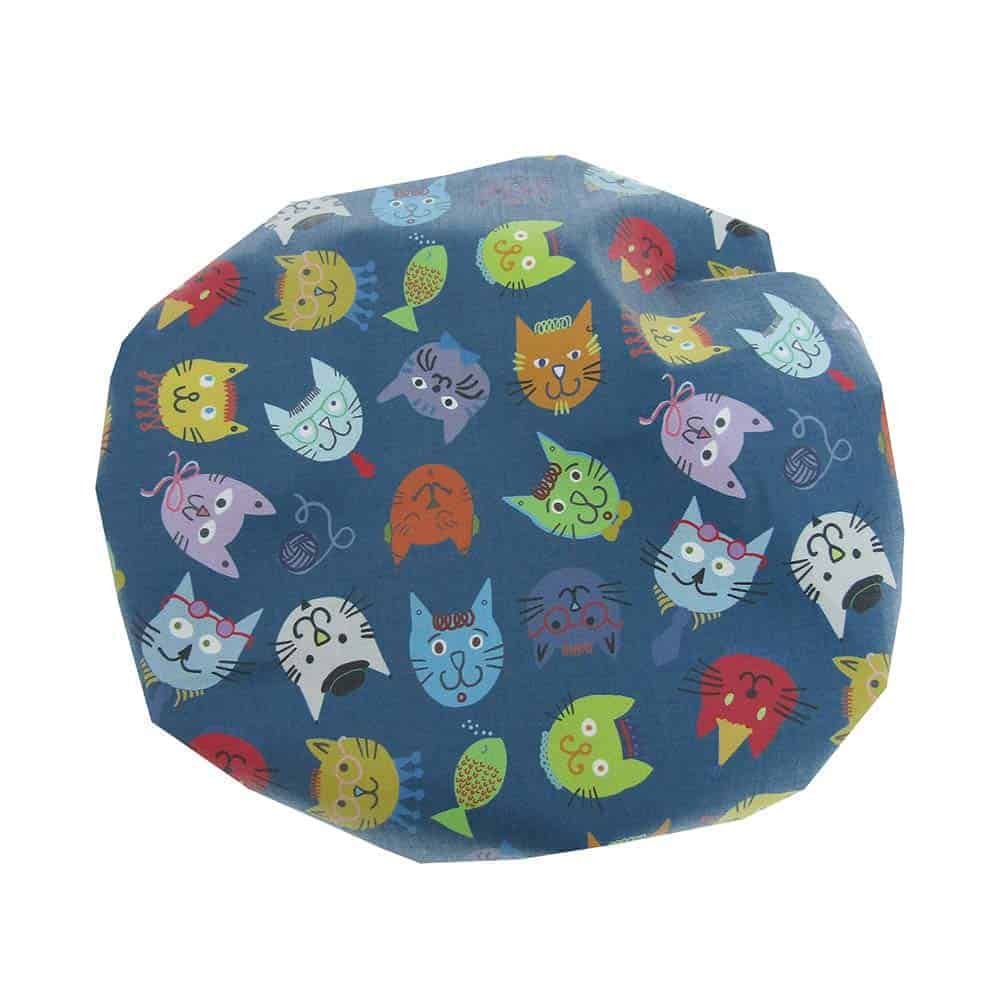 Kids shower cap cats Laminated Cotton Shop