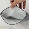 black-snack-bag-inner-lining-laminatedcotton Reusable Basics - Snack Bag Set