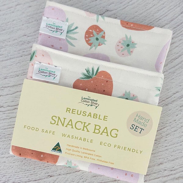 strawberry-snackbag-labelset Reusable Basics - Snack Bag Set