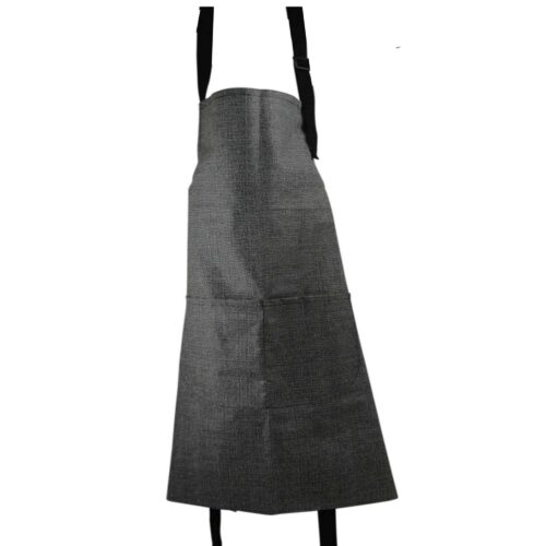black apron laminated cotton