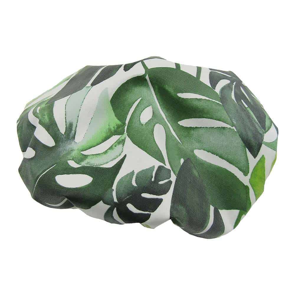 Extra Large Shower Cap Tropical Leaves Laminated Cotton Shop