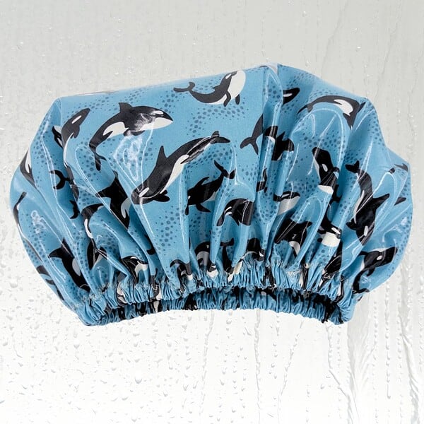 orcas-extralarge-showercap-laminatedcotton Extra Large Shower Cap Orcas