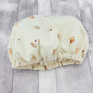 dogs shower cap laminated cotton
