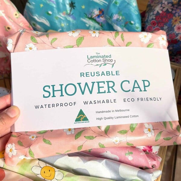 Shower Cap - Limited Edition Peach Daisy Vine