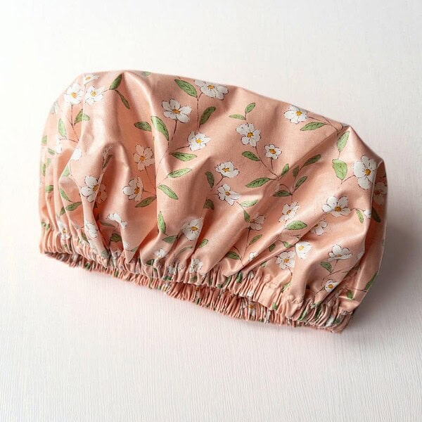 Shower Cap - Limited Edition Peach Daisy Vine