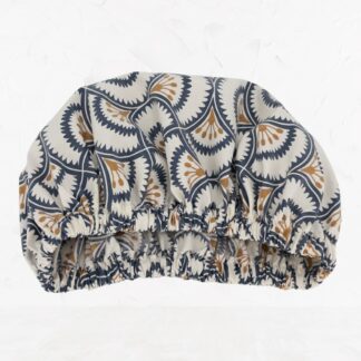 retro print shower cap