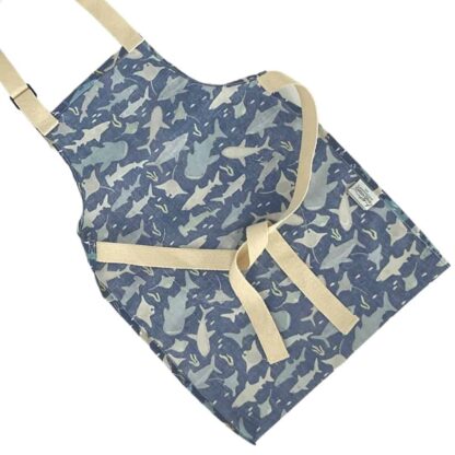 Kids Apron Blue Sharks - Image 3