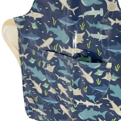 Kids Apron Blue Sharks - Image 2