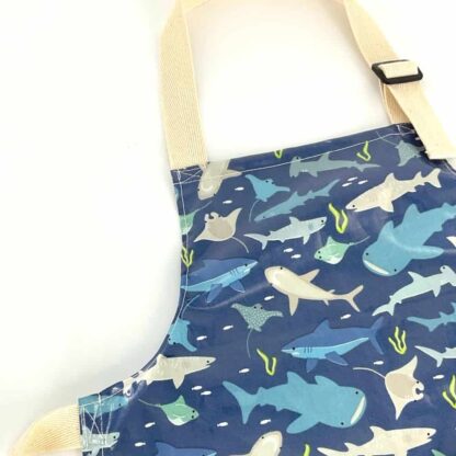 Kids Apron Blue Sharks - Image 4