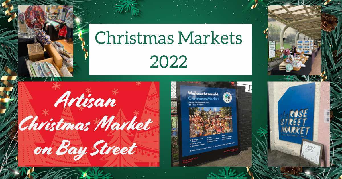 Christmas market 2022 listing for the laminated cotton shop
