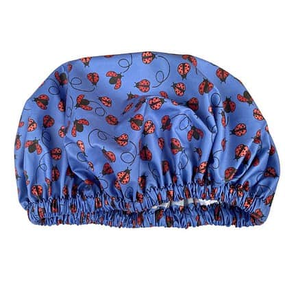 ladybird shower cap laminated cotton