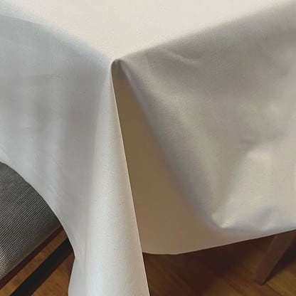 natural linen look French coated cotton waterproof tablecloth