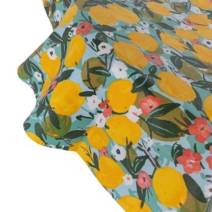 lemons round tablecloth