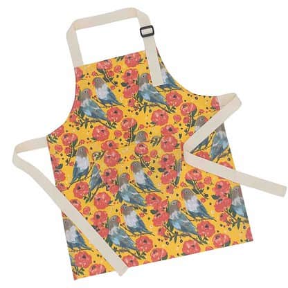 Children's Apron Birds Waterproof Organic Cotton