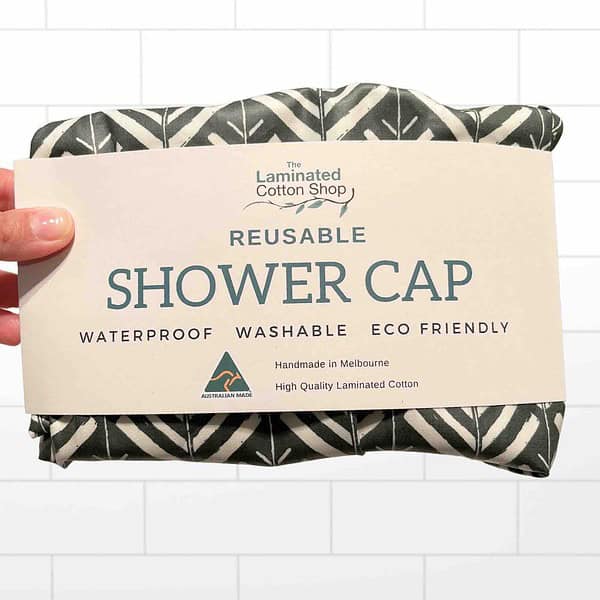 Untitled design - 1 Shower Cap Tribal Green