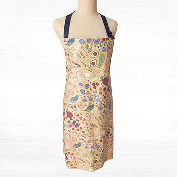 lemon-farmers-market-waterproof-apron-laminatedcotton lemon farmers market waterproof apron