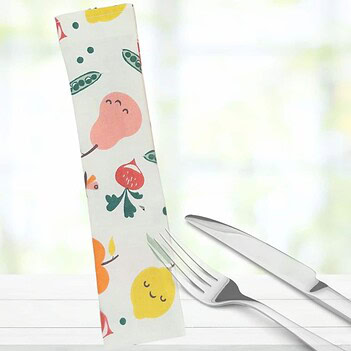 fruit cutlery bag with knife and fork fruit cutlery bag