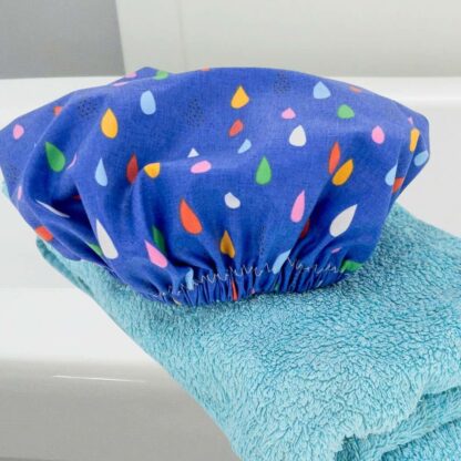 raindrops kids shower cap