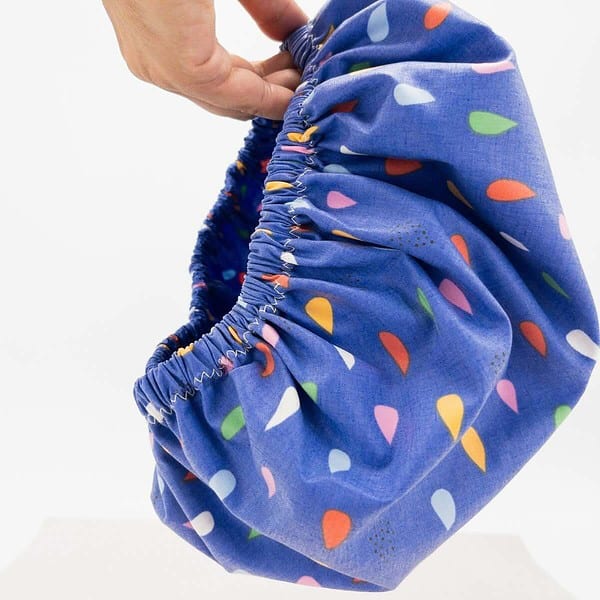 Untitled design - 1 Shower Cap Rainbow Raindrops