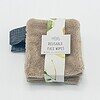 bamboo Terry reusable face wipes with laminated cotton loop