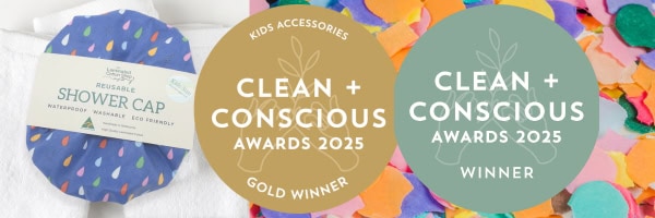 clean + conscious award winning shower cap laminated cotton shop
