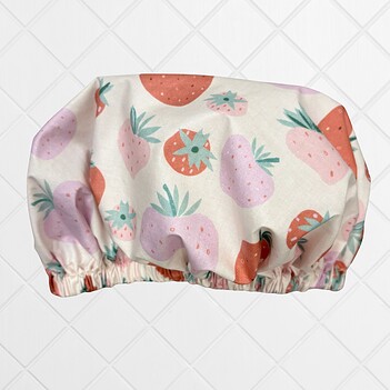 Shower Cap Strawberry Cream
