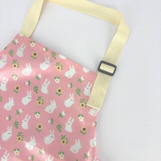 pink-rabbits-kids-waterproof-apron
