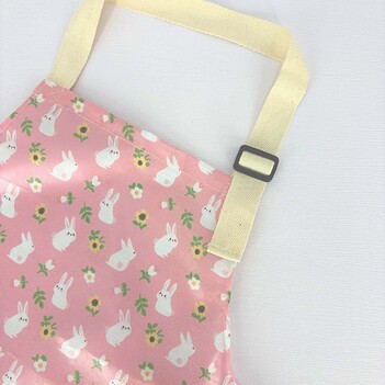 pink-rabbits-kids-apron-waterproof pink-rabbits-kids-waterproof-apron