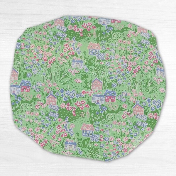 garden-cottage-shower-cap-laminated-cotton Shower Cap Garden Cottage