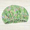 gardencottage-shower-cap-laminated-cotton-handmade-australia garden cottage shower cap green