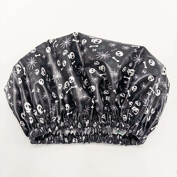skulls-dreadlock-shower-cap-laminatedcotton-black Dreadlock Shower Cap Skulls Black