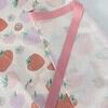 Apron waterproof coated cotton Strawberry Cream