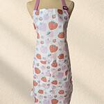 strawberry-waterproof-apron-fullsize-laminatedcotton Reusable Snack Bag for wraps